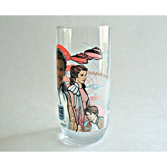 Vintage Empire Strikes Back  Drinking Glass  Lando Calrissian Promo Glasses 1980 - Picture 2 of 4